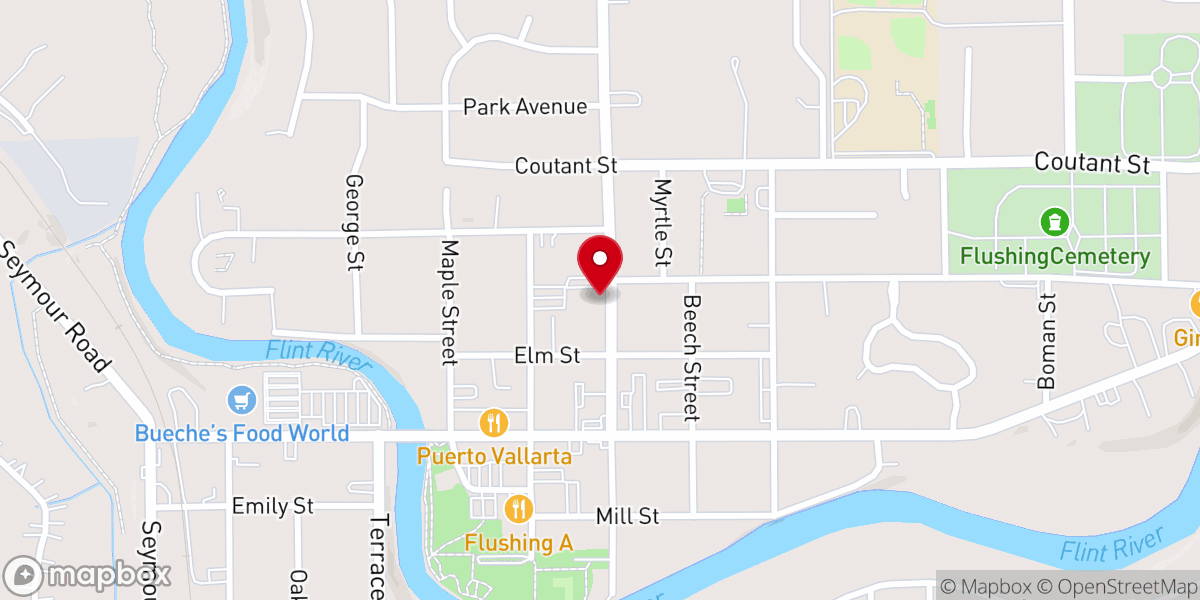 Map showing location of St.Robert Parish Activity Center