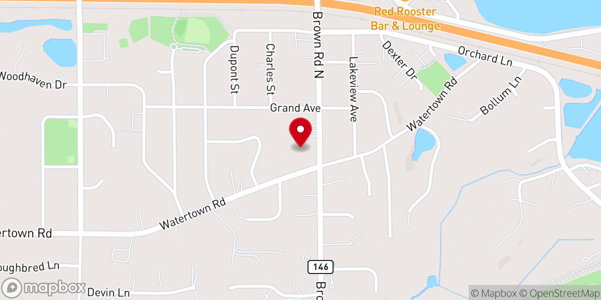 Map showing location of St George Catholic Church