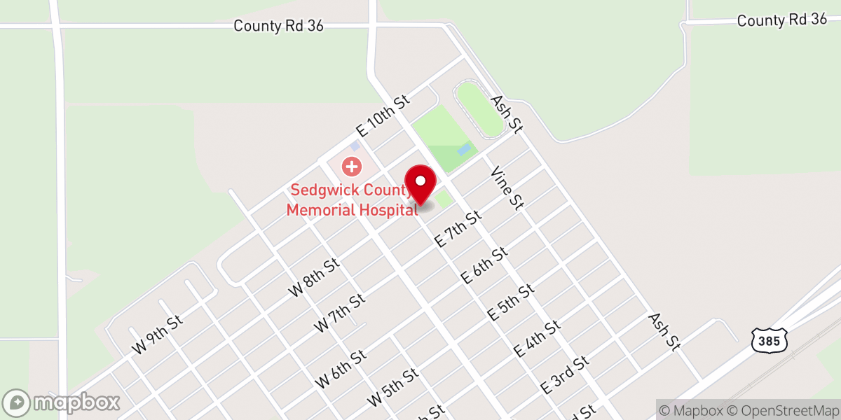 Map showing location of Mennonite Church