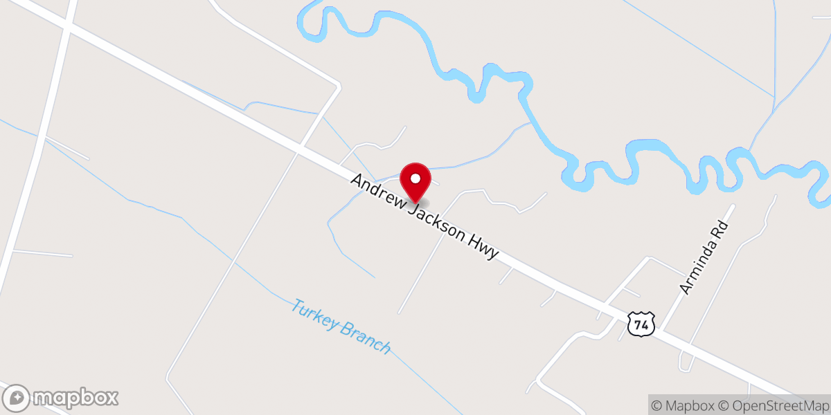 Map showing location of Great Light Community Baptist Church