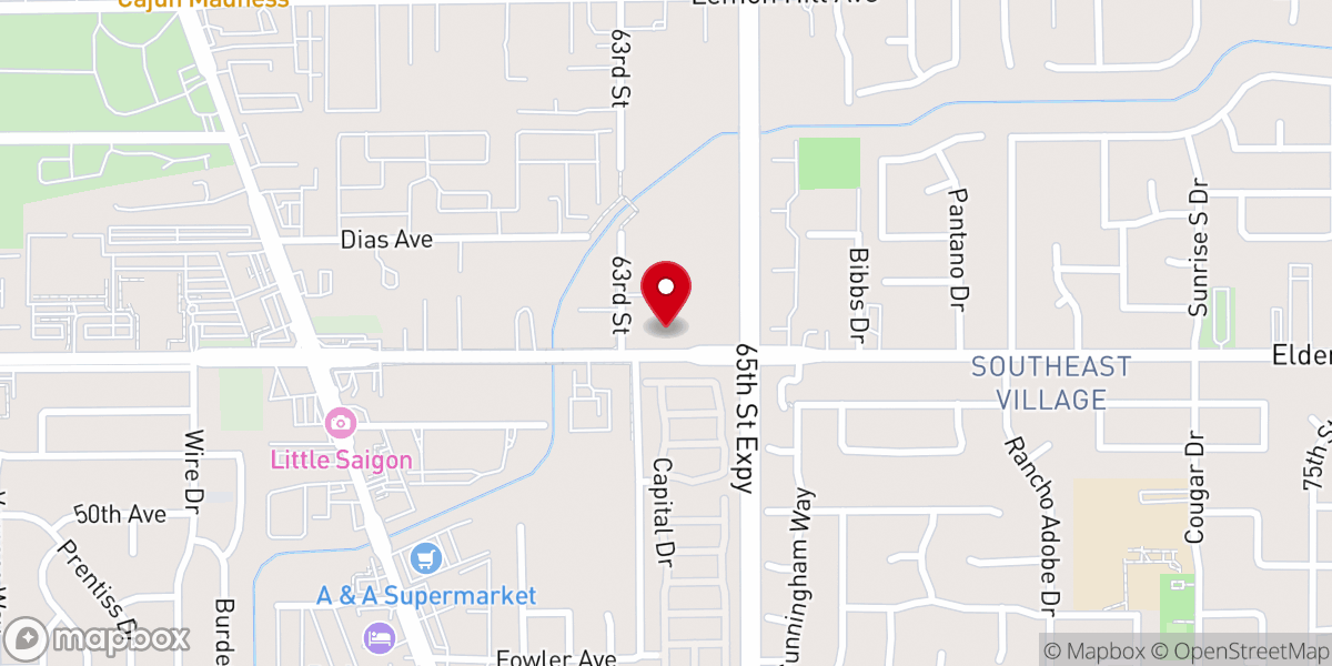 Map showing location of Vietnamese Hope Baptist Church Sacramento