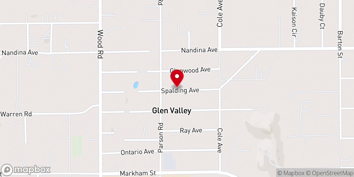 Map showing location of New Hope Missionary Baptist