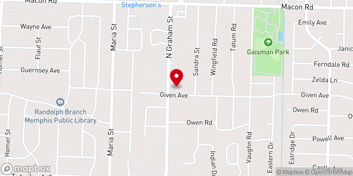 Map showing location of Phil Glisson Ministries Inc