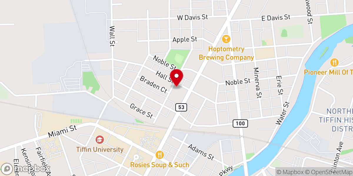 Map showing location of Van Trees Donna