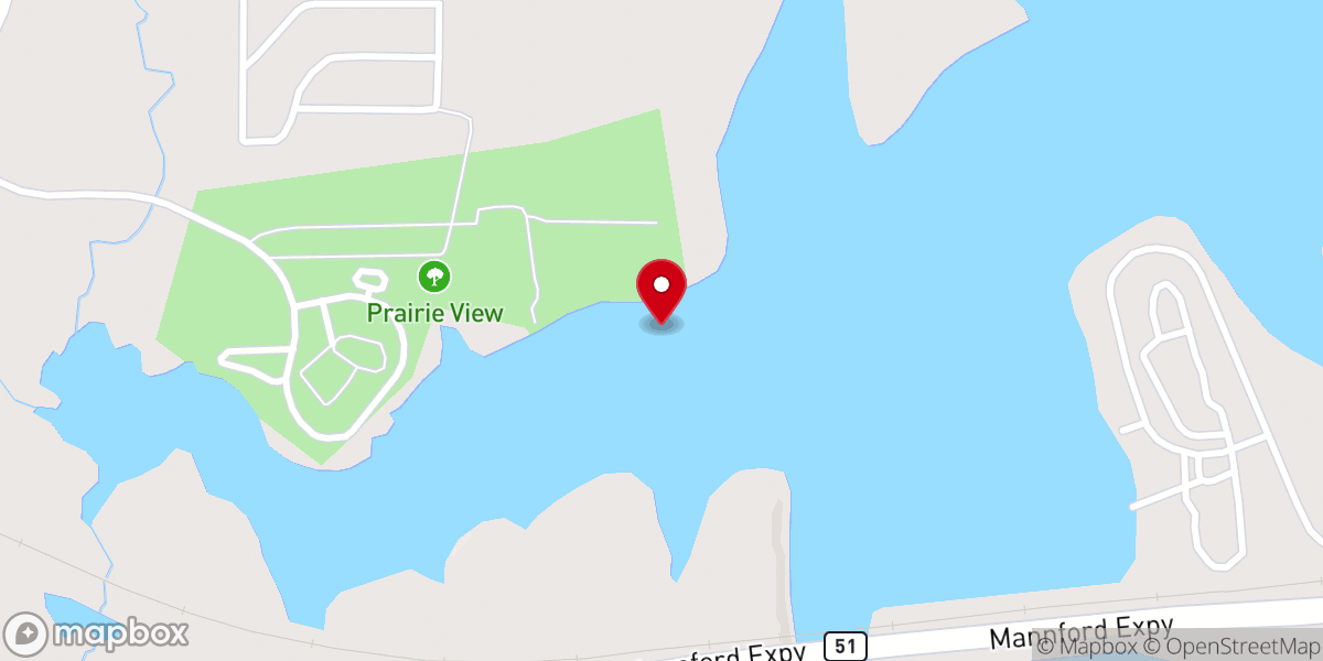 Map showing location of Keystone Harbor Marina