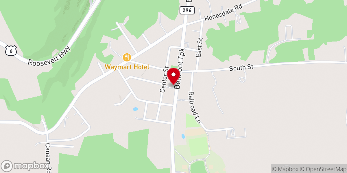 Map showing location of Calvary United Methodist Church