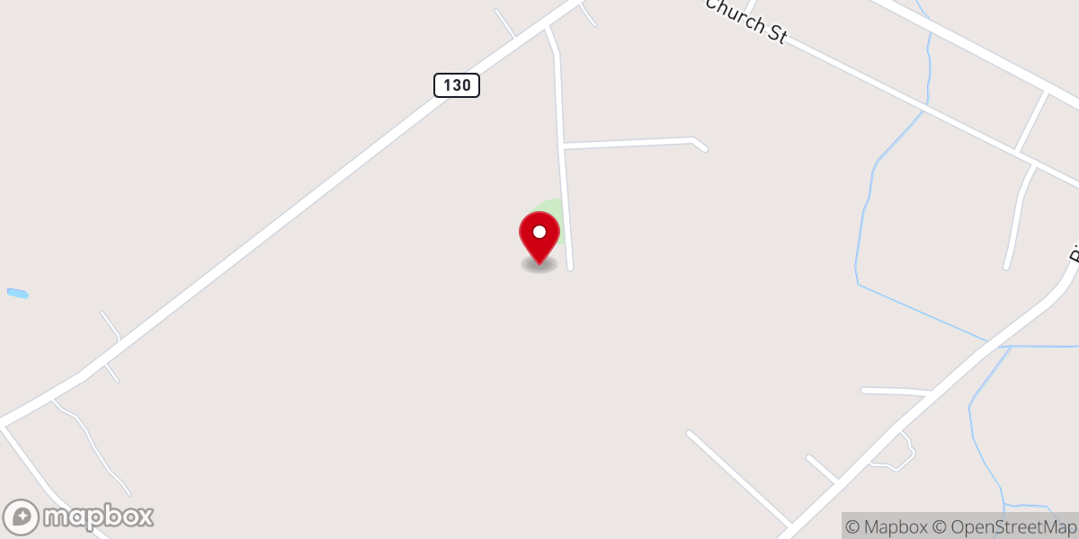 Map showing location of Pleasant View Baptist Church
