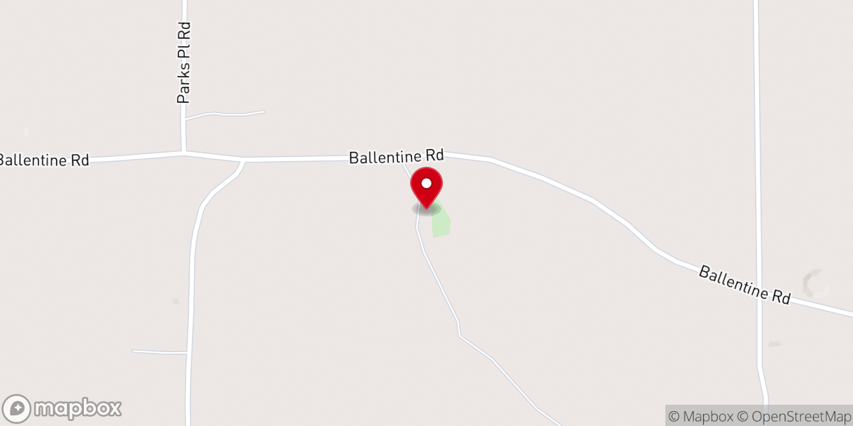 Map showing location of Shiloh Church