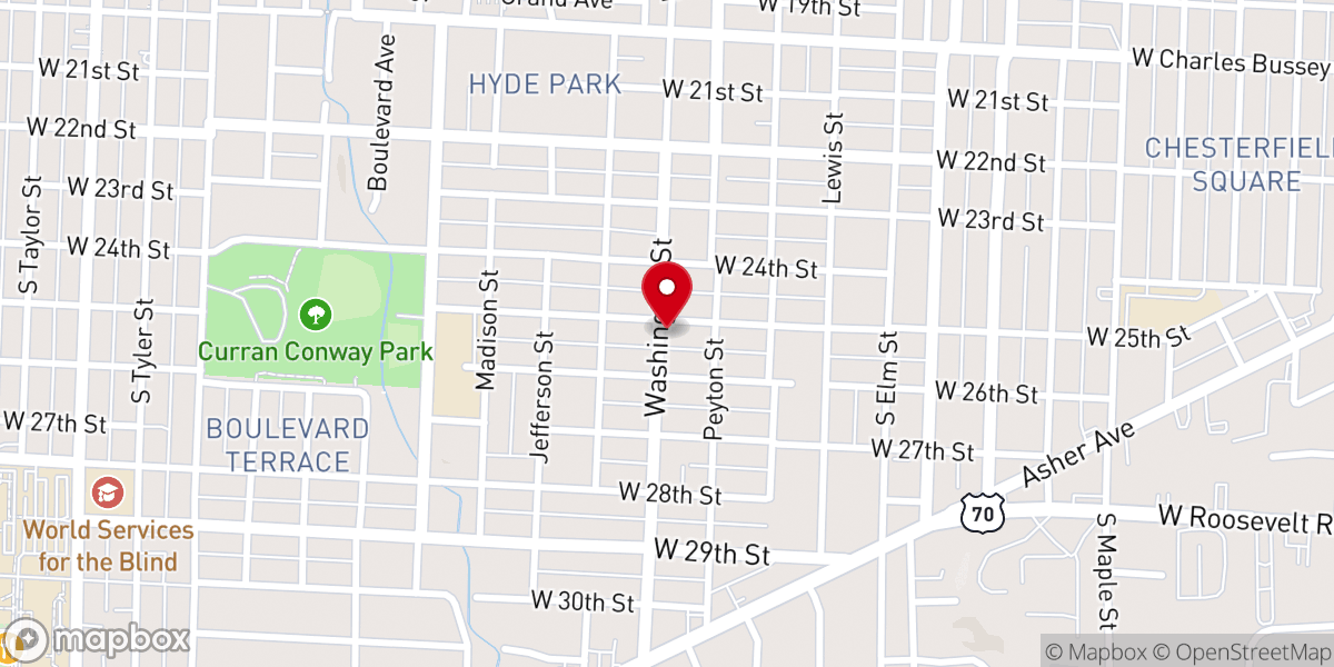 Map showing location of Faith Temple Church of God in Christ