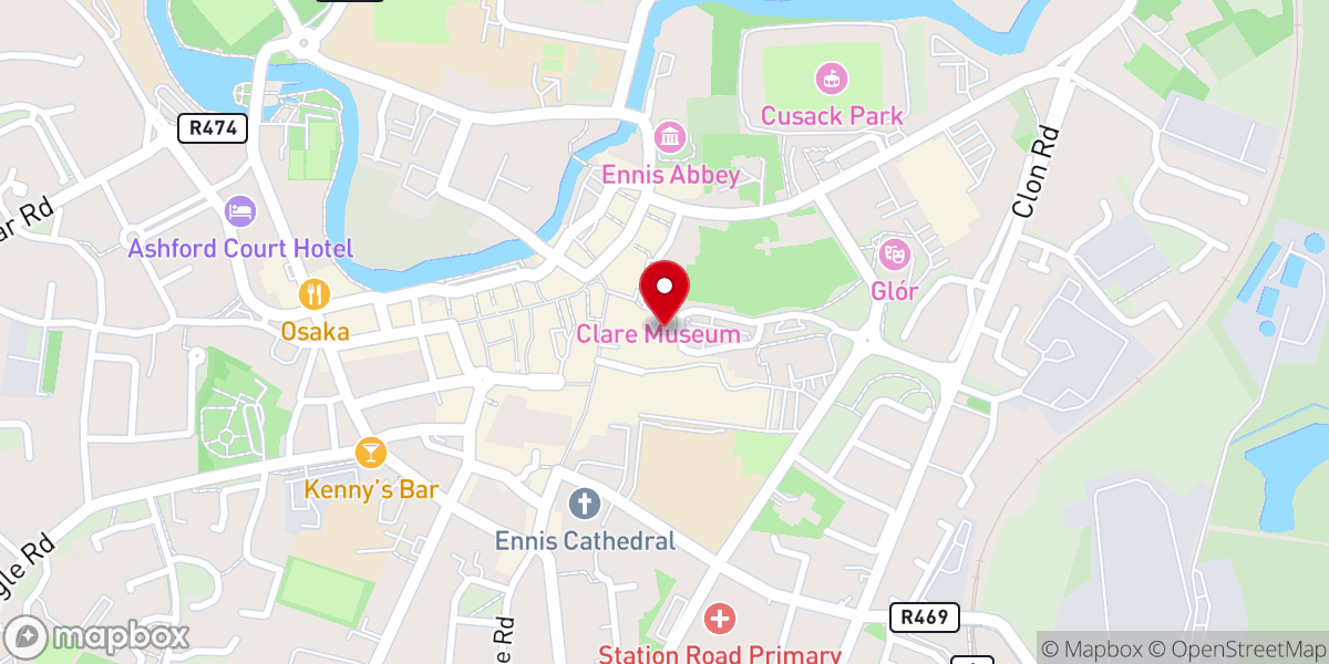 Map showing location of Chapter 24 Gastro Pub