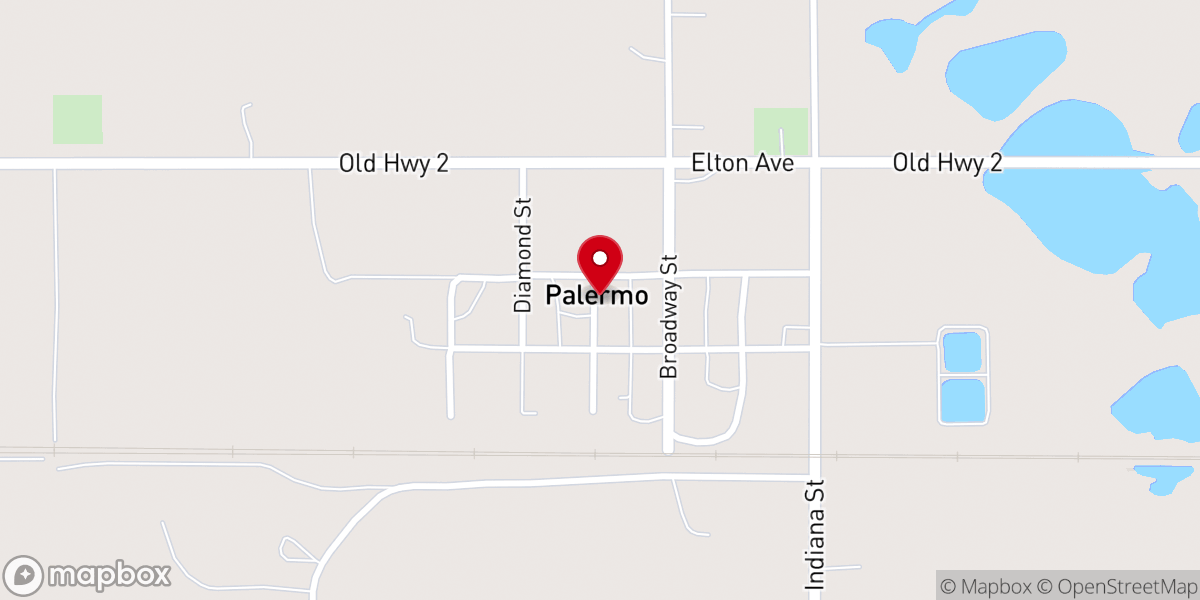 Map showing location of Faith Lutheran Church