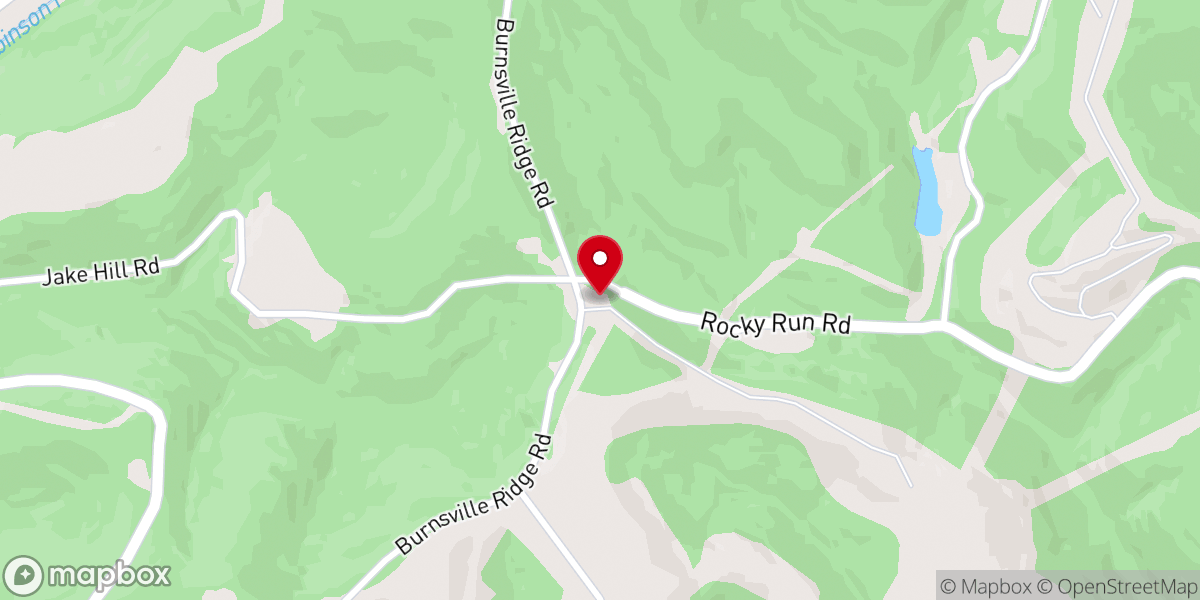 Map showing location of Windy Gap Evangelical Presbyterian Church