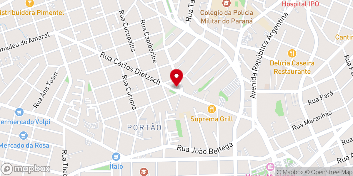 Map showing location of Kairós Igreja Batista