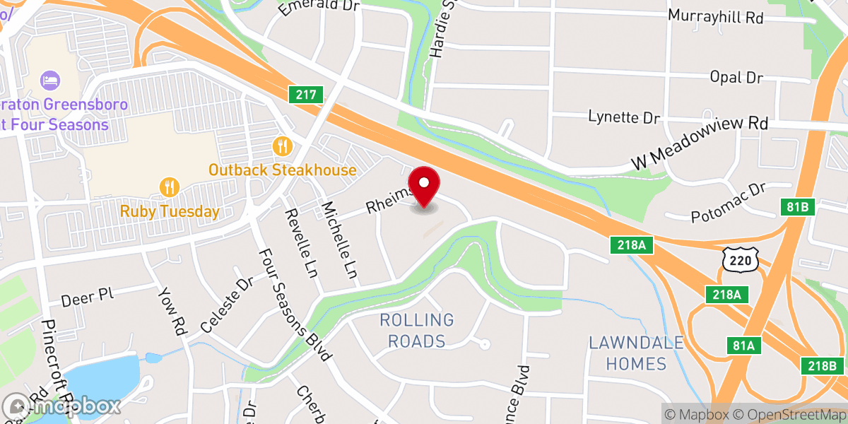 Map showing location of Piedmont Emmaus Community Inc