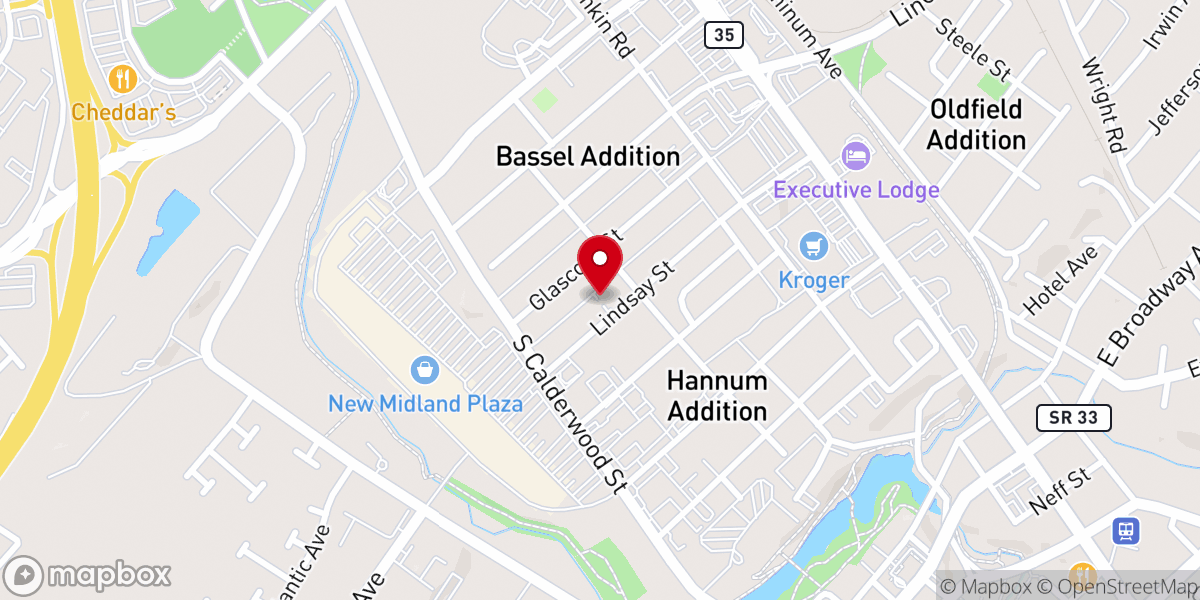 Map showing location of Smoky Mountain Presbyterian Church