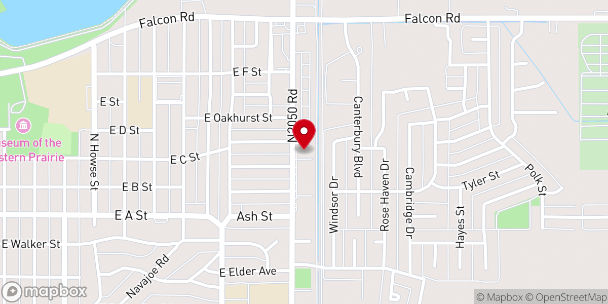 Map showing location of Salvation Army