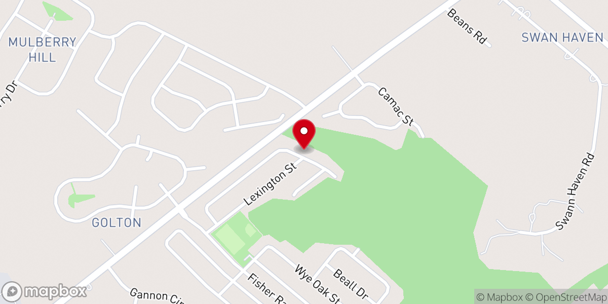 Map showing location of Mid Shore Community Church