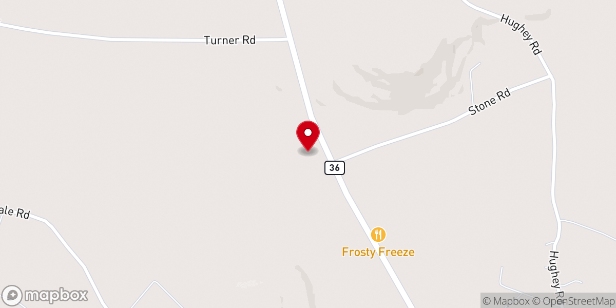 Map showing location of Living Hope Church Brookville