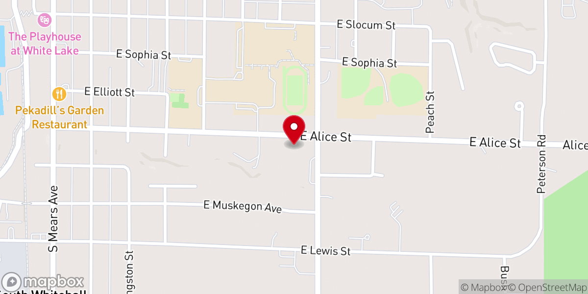 Map showing location of Faith Lutheran Church - Missouri Synod