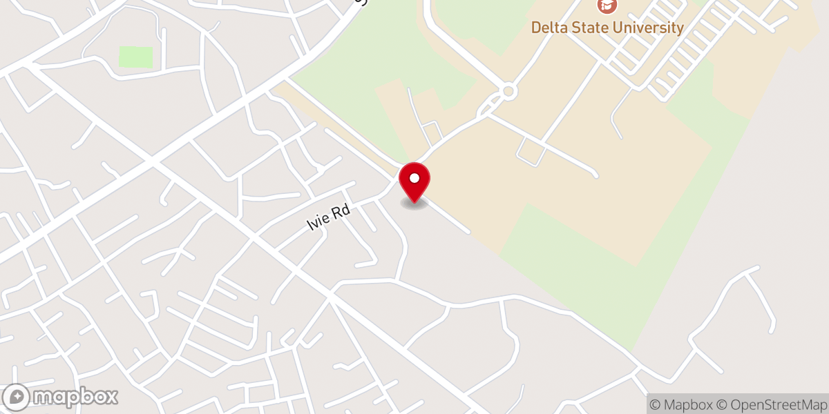 Map showing location of Christ Chosen Campus Fellowship