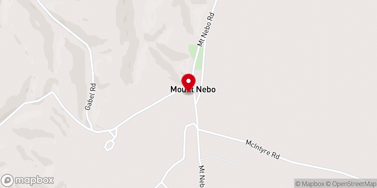 Map showing location of Mount Nebo Cumberland Presbyterian Church