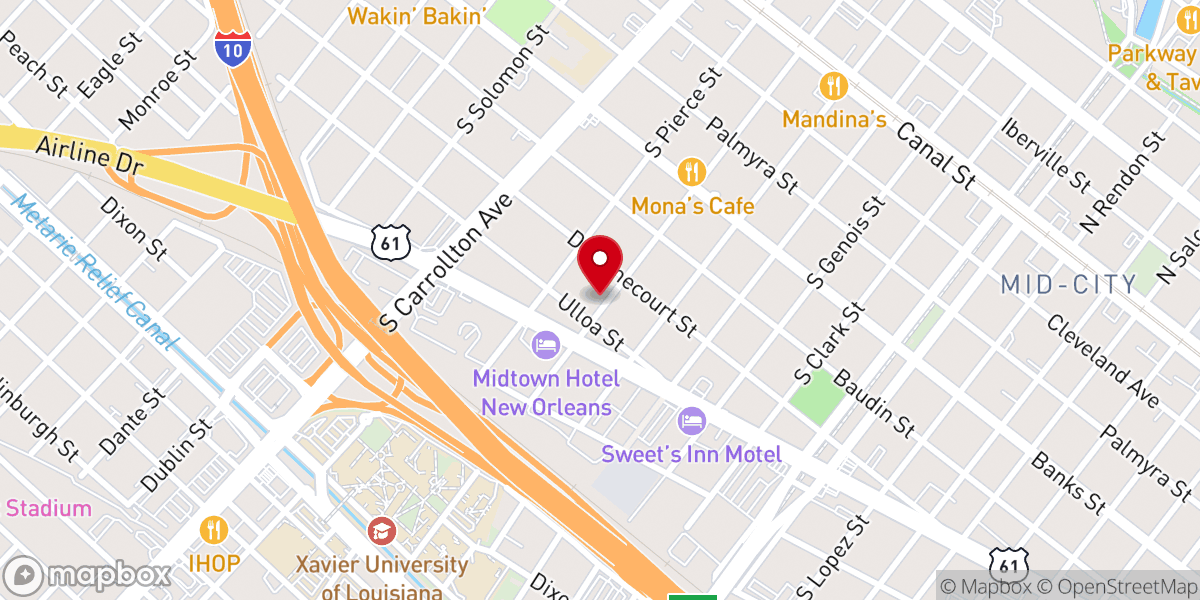 Map showing location of Firehouse Full Gospel Ministries