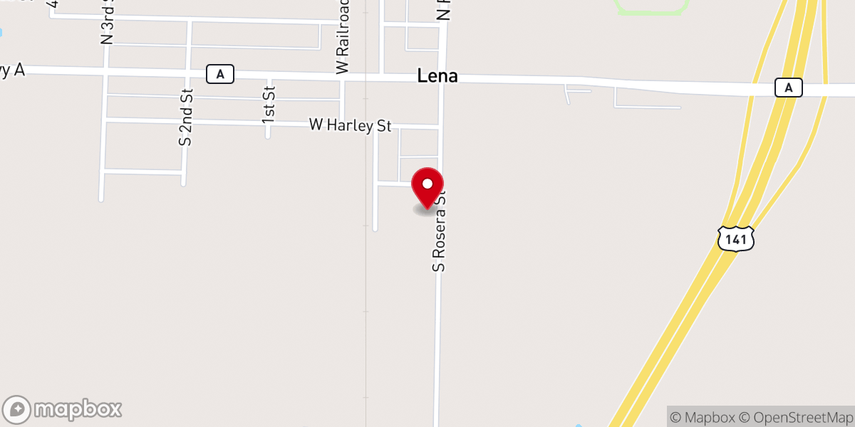 Map showing location of Our Saviors Lutheran Church