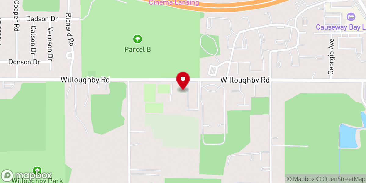 Map showing location of Capitol City Baptist Church And School