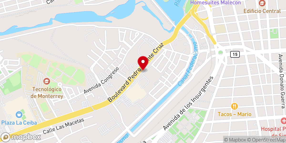 Map showing location of Parroquia El Señor de Los Milagros