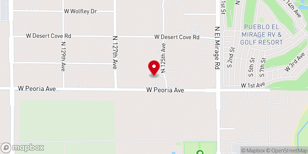 Map showing location of Our Lady of the Sun Church