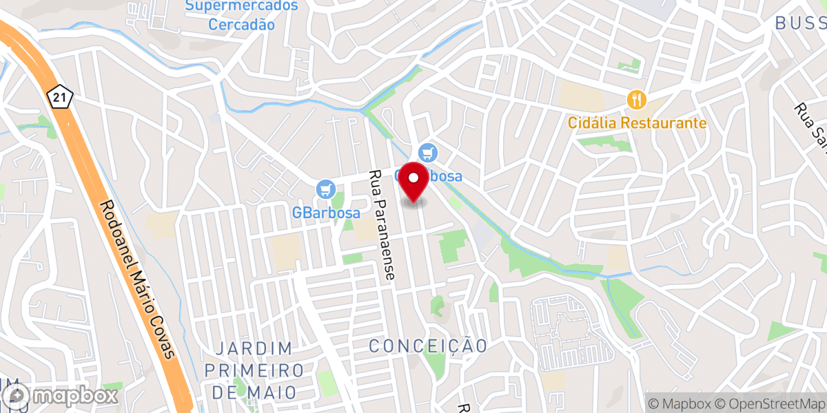 Map showing location of Paróquia São João Batista Jd Conceição /Osasco