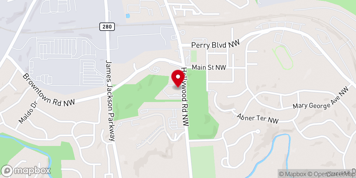 Map showing location of Springfield Missionary Baptist