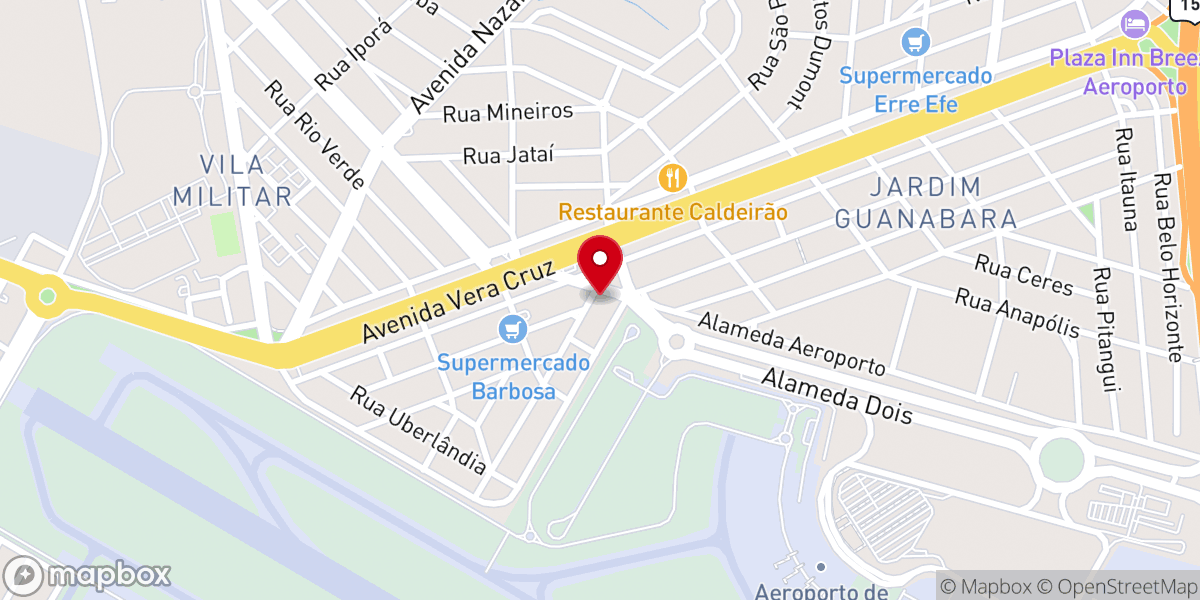 Map showing location of Paróquia Jesus Bom Pastor - Goiânia/GO