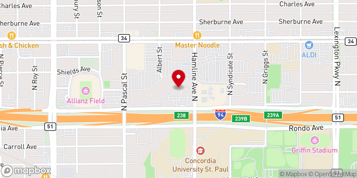 Map showing location of St Matthews Church of God in Christ