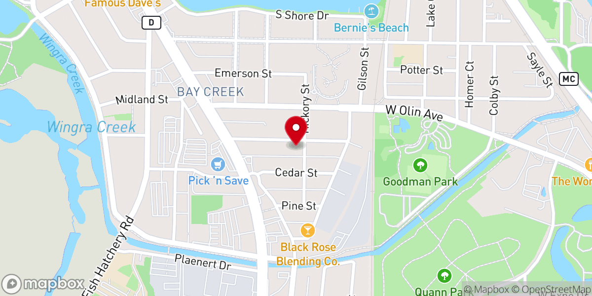 Map showing location of St Mark's Lutheran Church (ELCA)