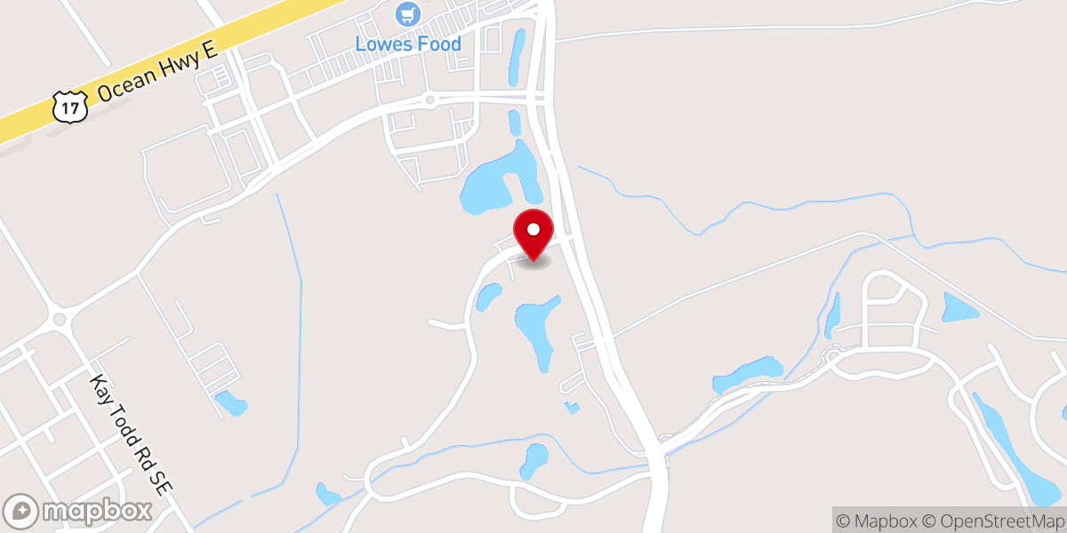 Map showing location of Brunswick Forest