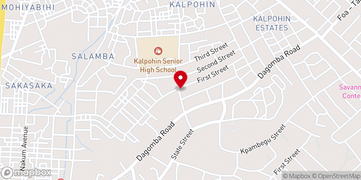 Map showing location of Christ Embassy Tamale Main