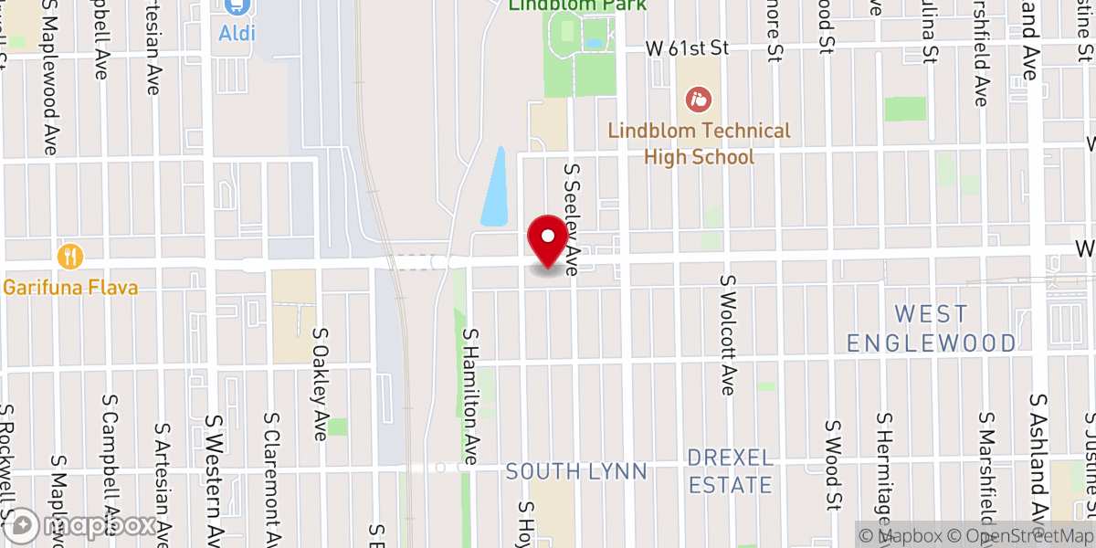 Map showing location of New Direction Missionary Baptist Church