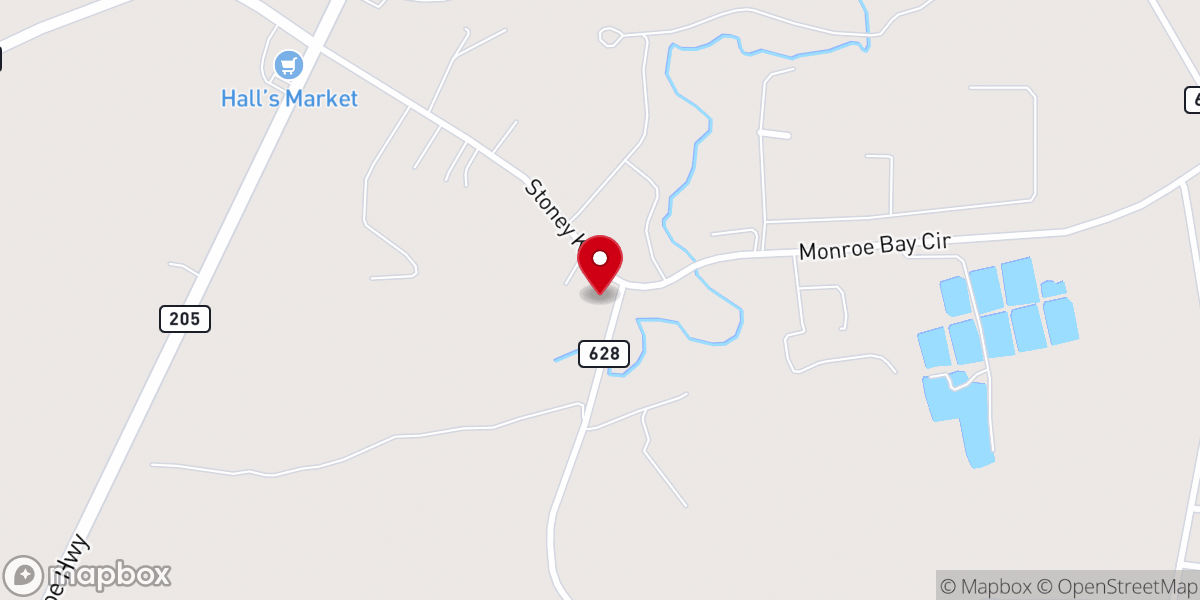 Map showing location of Maranatha Baptist Bible Church