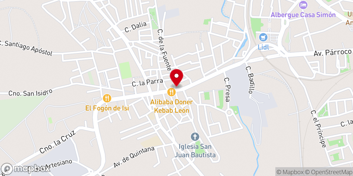Map showing location of Ermita de Trobajo
