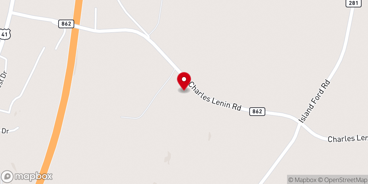 Map showing location of Grace Baptist Church