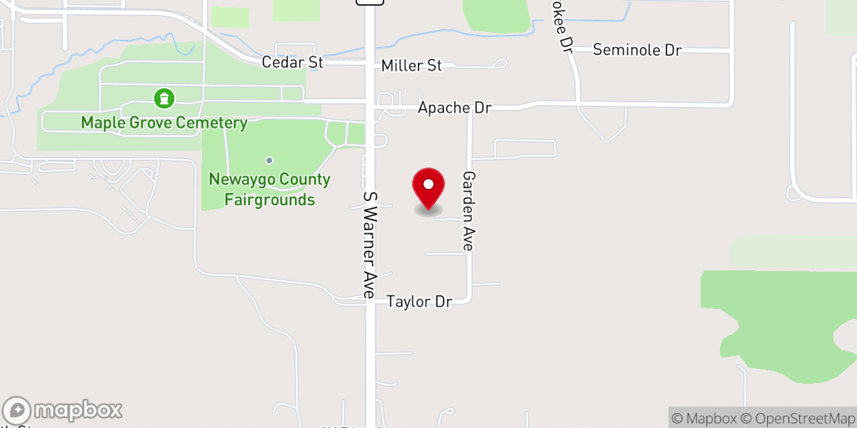 Map showing location of Fremont Seventh-day Adventist Church