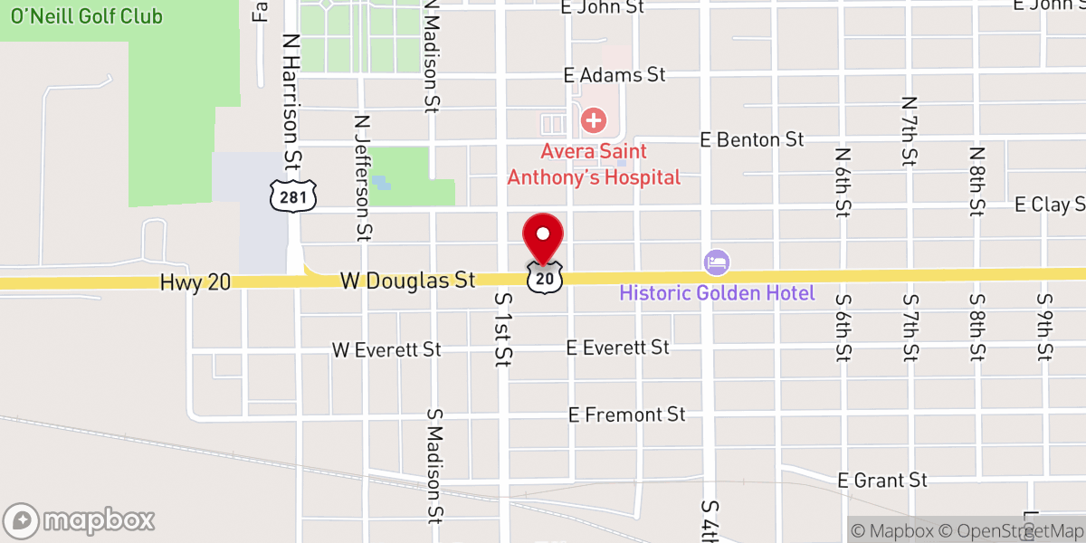 Map showing location of Countryside Baptist Fellowship