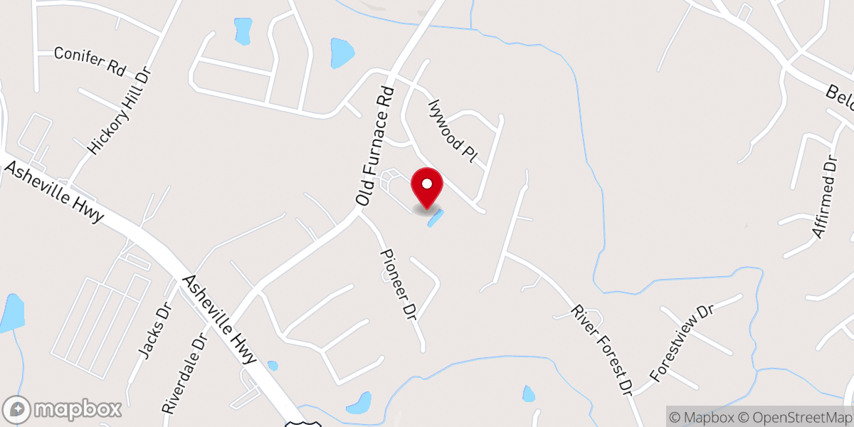 Map showing location of Cornerstone Community Baptist Church