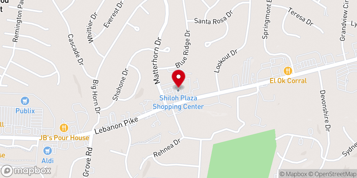 Map showing location of Friendship Community Church