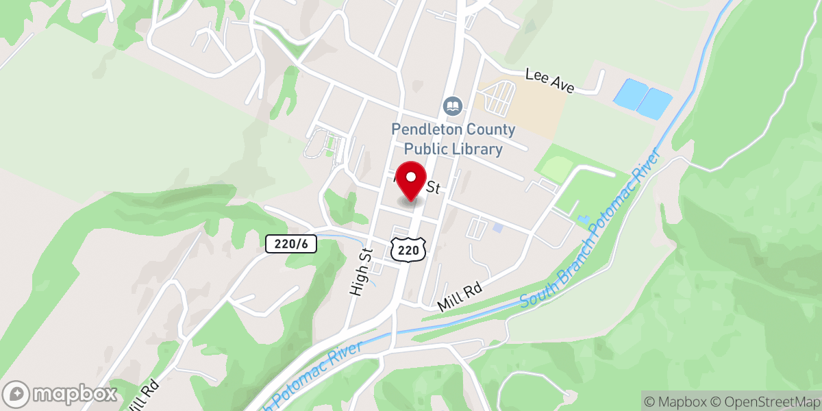 Map showing location of Franklin Ev United Methodist