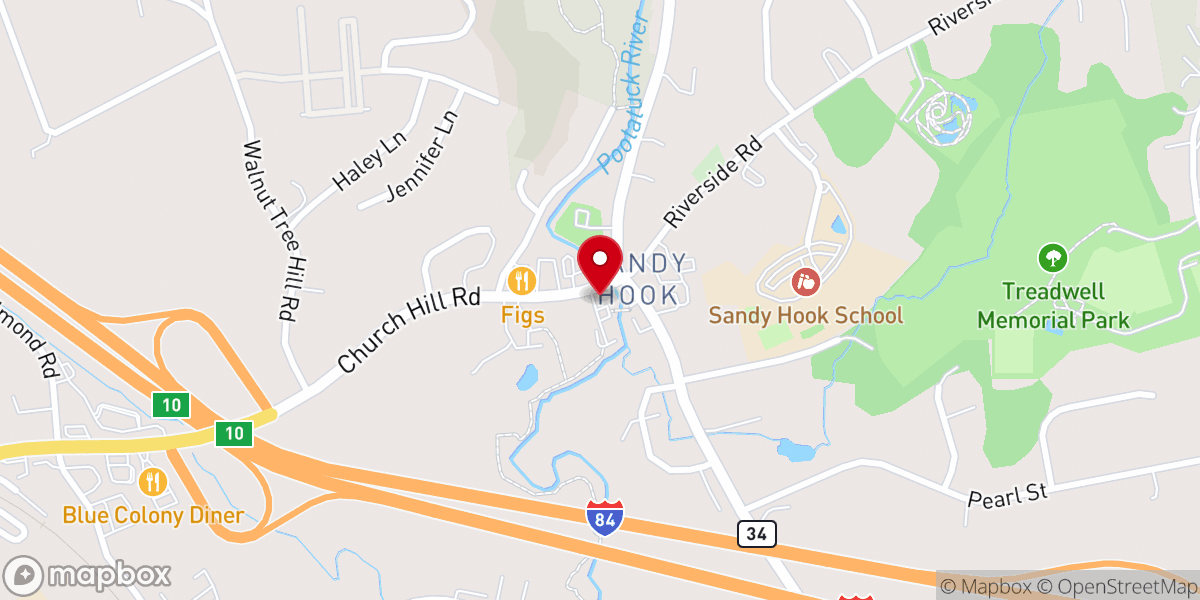 Map showing location of Gino's Parlor Of Sandy Hook