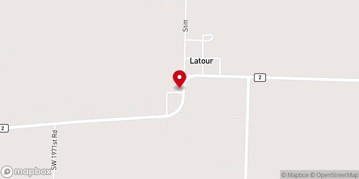 Map showing location of The Chapel LaTour