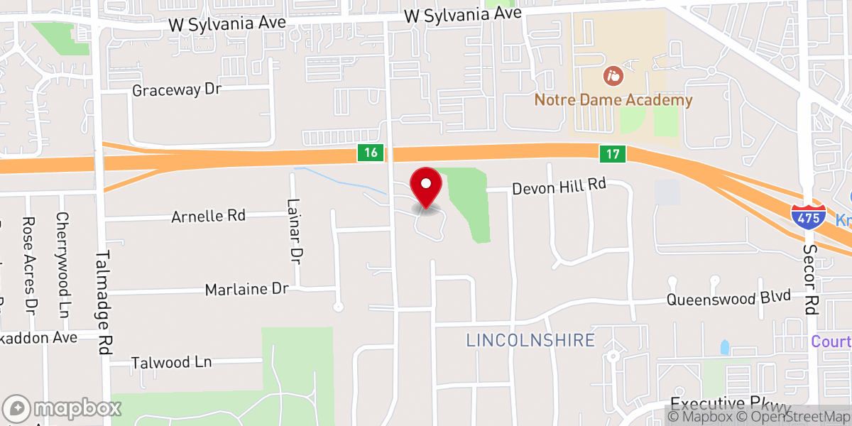 Map showing location of St. George Antiochian Orthodox Cathedral