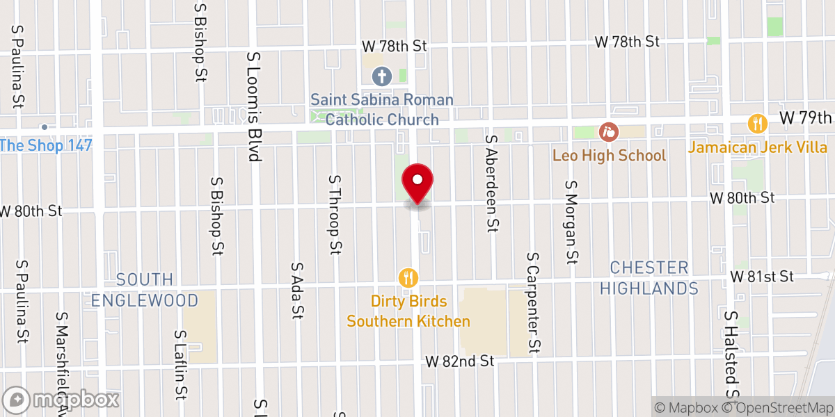 Map showing location of New Life Prayer Ministries